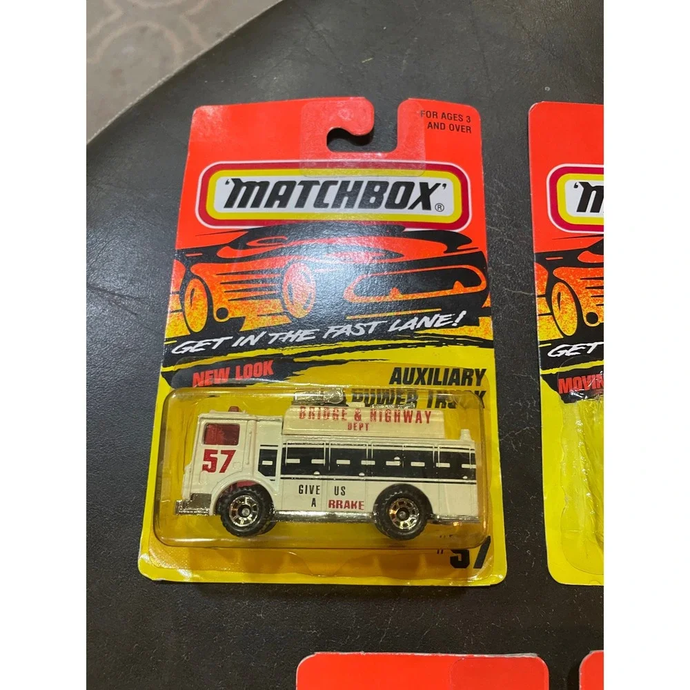 Vintage Matchbox Lot of 5 NIP Abrams Tank Chevy Van Excavator Rothwheeler 90s